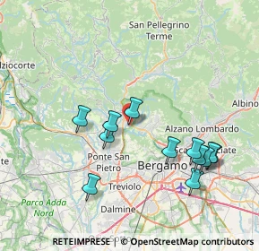 Mappa Via Olimpia, 24011 Almé BG, Italia (7.66083)