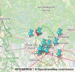 Mappa Via Olimpia, 24011 Almé BG, Italia (6.86727)