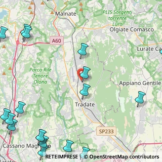 Mappa Via IV Novembre, 21040 Venegono Inferiore VA, Italia (7.37474)