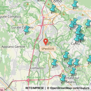 Mappa Strada Statale Giovi, 22073 Fino Mornasco CO, Italia (6.6225)