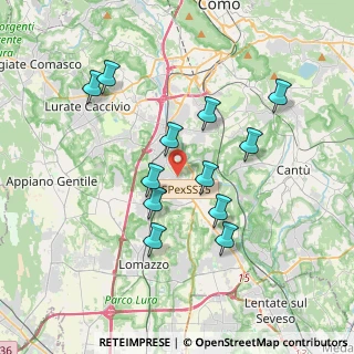 Mappa Strada Statale Giovi, 22073 Fino Mornasco CO, Italia (3.39333)