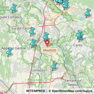 Mappa Strada Statale Giovi, 22073 Fino Mornasco CO, Italia (6.9125)