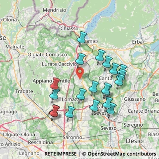 Mappa Strada Statale Giovi, 22073 Fino Mornasco CO, Italia (7.396)