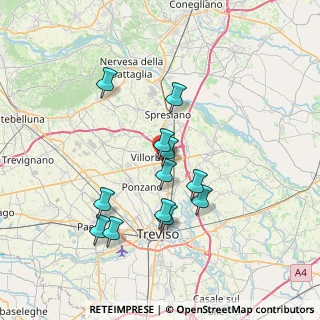 Mappa Vicolo G. Verdi, 31050 Villorba TV, Italia (6.51417)