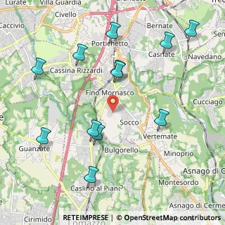 Mappa Via Dolomiti, 22073 Fino Mornasco CO, Italia (2.3225)