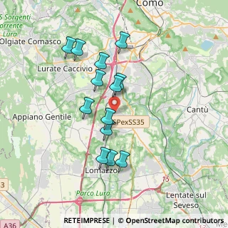 Mappa Via Dolomiti, 22073 Fino Mornasco CO, Italia (3.22462)