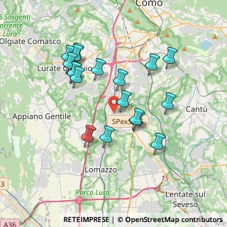 Mappa Via Dolomiti, 22073 Fino Mornasco CO, Italia (3.47944)