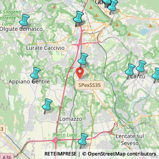 Mappa Via Dolomiti, 22073 Fino Mornasco CO, Italia (7.056)