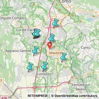 Mappa Via Dolomiti, 22073 Fino Mornasco CO, Italia (3.28583)