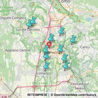 Mappa Via Dolomiti, 22073 Fino Mornasco CO, Italia (3.22818)
