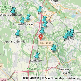 Mappa Via Dolomiti, 22073 Fino Mornasco CO, Italia (4.91188)