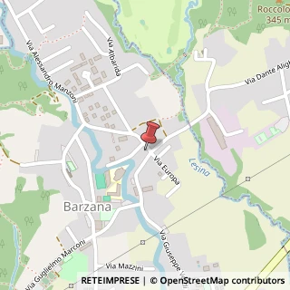 Mappa Via Donizetti, 5, 24030 Barzana, Bergamo (Lombardia)