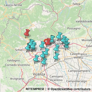 Mappa 36060 Molvena VI, Italia (10.7485)