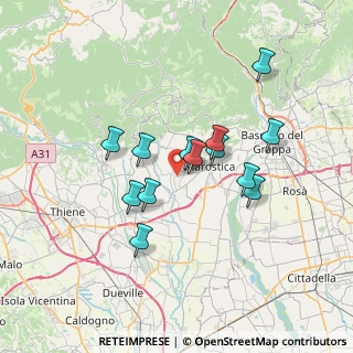 Mappa 36060 Molvena VI, Italia (5.77308)