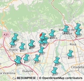 Mappa 36060 Molvena VI, Italia (8.5905)