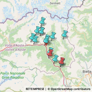 Mappa SS 26 della Valle d'Aosta, 11027 Saint-Vincent AO (10.30467)