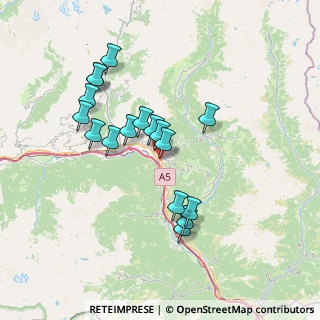 Mappa SS 26 della Valle d'Aosta, 11027 Saint-Vincent AO (6.54765)