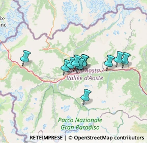 Mappa Via Cesare Battisti, 11100 Aosta AO, Italia (9.38364)