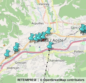Mappa Via Cesare Battisti, 11100 Aosta AO, Italia (1.84692)