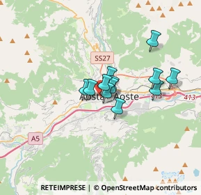 Mappa Via Cesare Battisti, 11100 Aosta AO, Italia (2.12333)