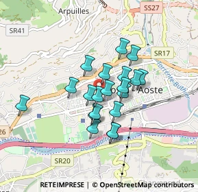 Mappa Via Cesare Battisti, 11100 Aosta AO, Italia (0.6245)