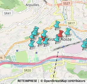 Mappa Via Cesare Battisti, 11100 Aosta AO, Italia (0.73154)