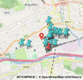 Mappa Via Cesare Battisti, 11100 Aosta AO, Italia (0.6255)