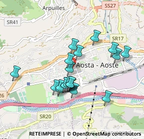 Mappa Via Cesare Battisti, 11100 Aosta AO, Italia (0.7775)