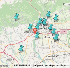Mappa Via Giorgione, 36061 Bassano del Grappa VI, Italia (6.655)
