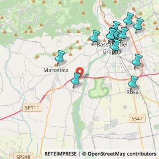 Mappa Via Giorgione, 36061 Bassano del Grappa VI, Italia (5.05385)