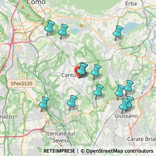 Mappa Via Vanvitelli, 22063 Cantù CO, Italia (4.12615)