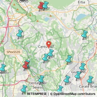 Mappa Via Vanvitelli, 22063 Cantù CO, Italia (6.96)