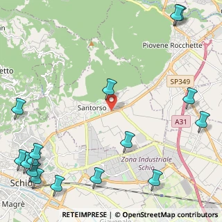 Mappa Via dei Furlani, 36014 Santorso VI, Italia (3.45563)