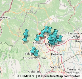 Mappa Via dei Furlani, 36014 Santorso VI, Italia (9.21438)