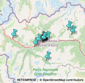Mappa Via Losanna, 11100 Aosta AO, Italia (7.16846)