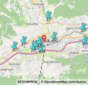 Mappa Via Losanna, 11100 Aosta AO, Italia (2.27)