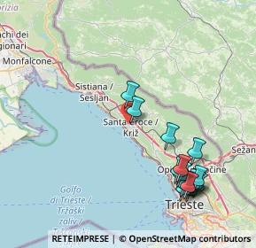 Mappa Località S. Croce Aurisina, 34151 Trieste TS, Italia (9.16067)