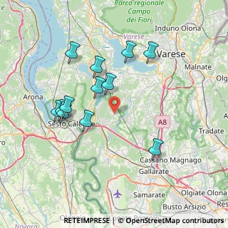 Mappa Via Alessandro Volta, 21029 Vergiate VA, Italia (7.26)