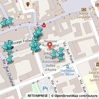 Mappa Piazza Deffeyes Albert, 11100 Aosta AO, Italia (0.05385)