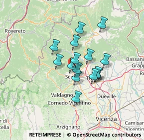 Mappa Località Costalta, 36015 Piane VI, Italia (9.388)