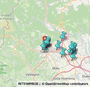 Mappa Località Costalta, 36015 Piane VI, Italia (5.62188)