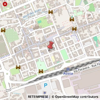 Mappa Via Piave, 3, 11100 Aosta, Aosta (Valle d'Aosta)