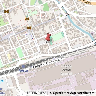 Mappa Piazza Cavalieri di Vittorio Veneto, 14, 11100 Aosta, Aosta (Valle d'Aosta)