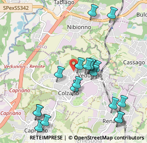 Mappa Viale Giovanni Segantini, 20837 Veduggio Con Colzano MB, Italia (1.125)