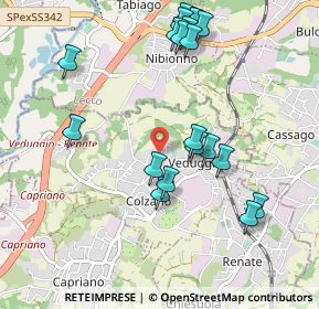 Mappa Viale Giovanni Segantini, 20837 Veduggio Con Colzano MB, Italia (1.05)