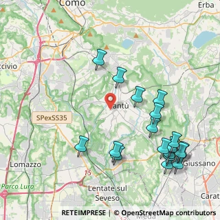 Mappa Via Ferdinando Magellano, 22063 Cantù CO, Italia (4.86167)