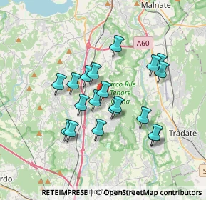 Mappa Via Daniele Castiglioni, 21040 Caronno Varesino VA, Italia (3.01789)