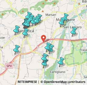 Mappa Via Cà Boina, 36063 Marostica VI, Italia (2.03)