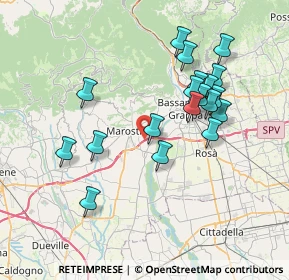 Mappa Via Cà Boina, 36063 Marostica VI, Italia (7.05)