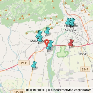 Mappa Via Cà Boina, 36063 Marostica VI, Italia (3.36)